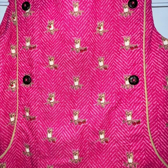Lilly Pulitzer Girl's Owl Print Sleeveless Dress Size 7 - Picture 2 of 6